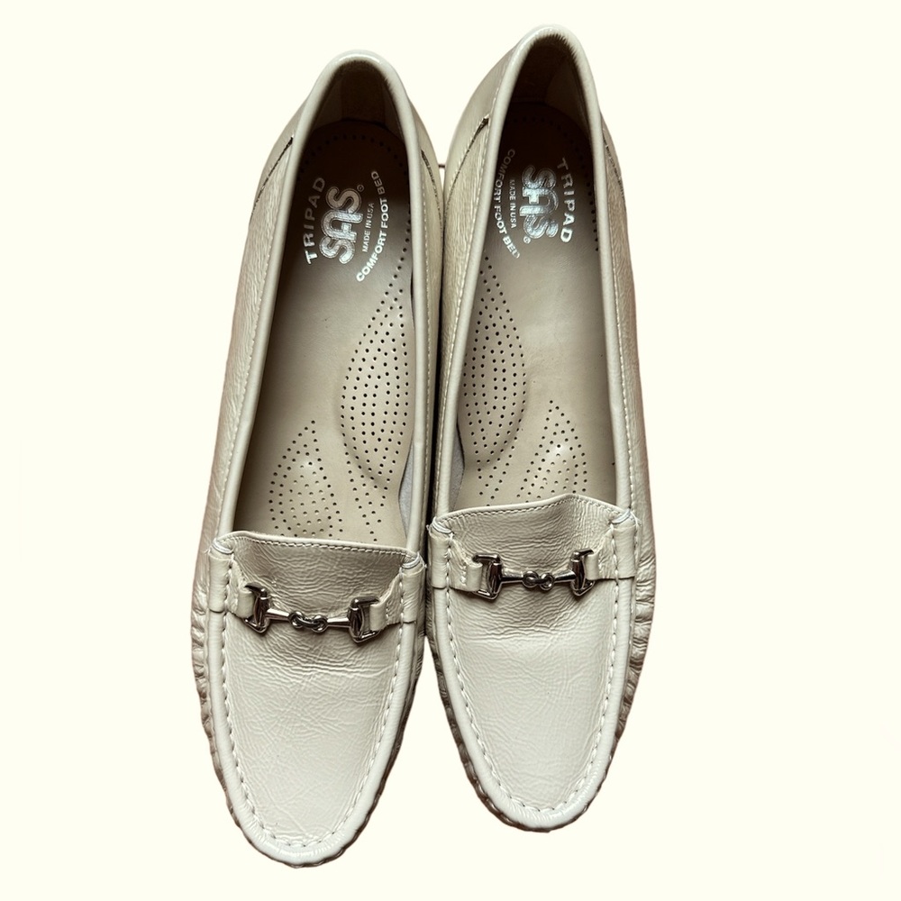 SAS Metro Bone Patent Loafers | NEW! - Picture 2 of 9